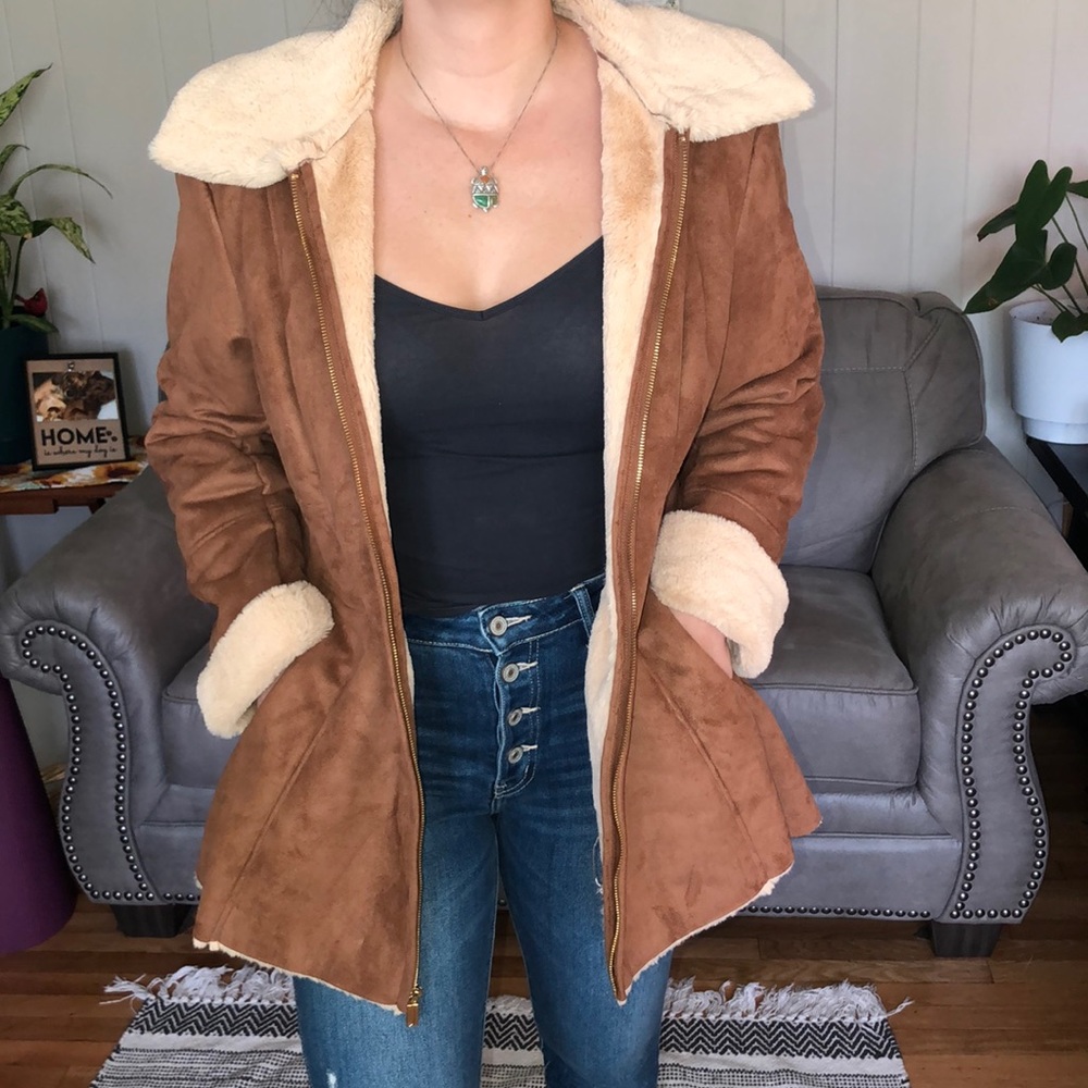 Faux fur coat